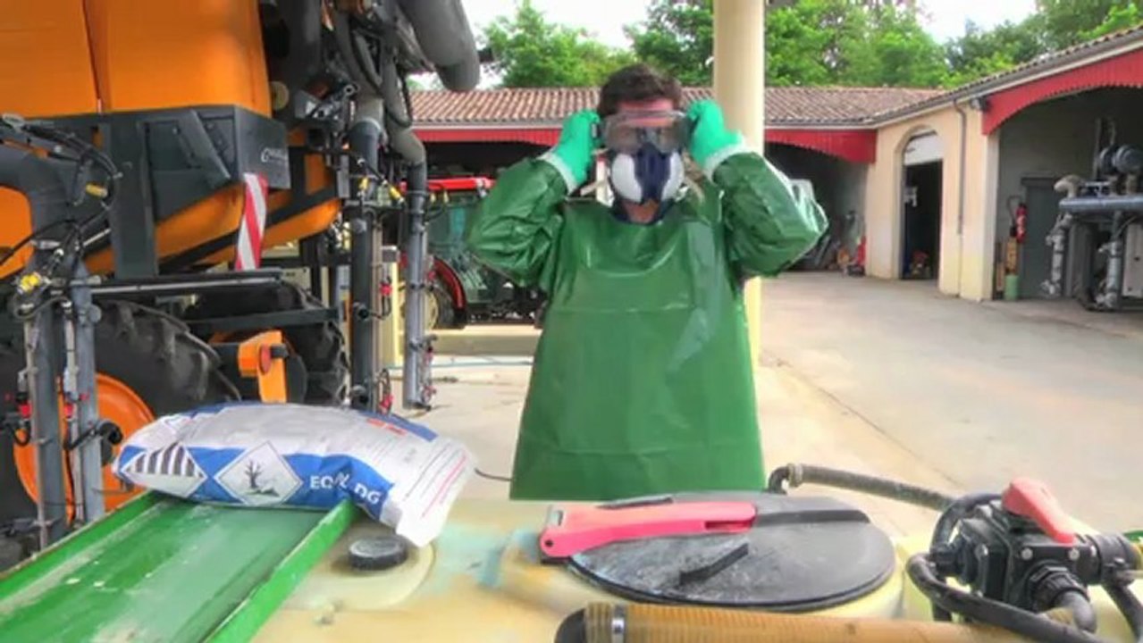 Remplir un pulverisateur avec incorporateur en toute securite