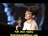 Anne Hathaway accepts an award onstage Oscar Awards 2013