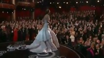 Jennifer Lawrence falls on stage going to accept Oscar award - Oscars 2013