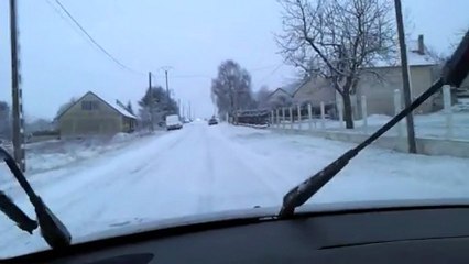 Seine-et-Marne : un lundi matin neigeux difficile