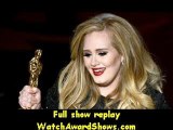 Adele accepts the Best Original Song award for Skyfall from Skyfall onstage Oscar Awards 2013