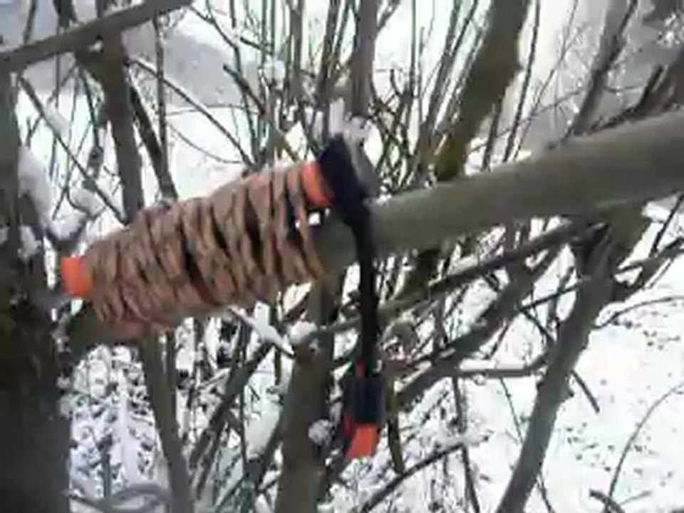 deuxième partie de test de ma lance Bear Grylls