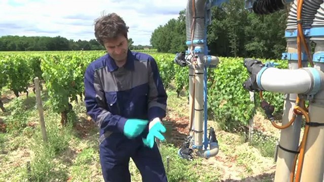 Intervenir sur son pulverisateur sans danger lors d'une pulverisation face par face