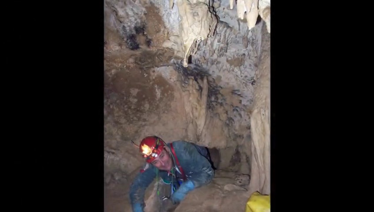 Spéléo Grotte de Laspugues février 2013