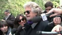 Beppe Grillo, l'humoriste reconverti en politique a voté à Gênes