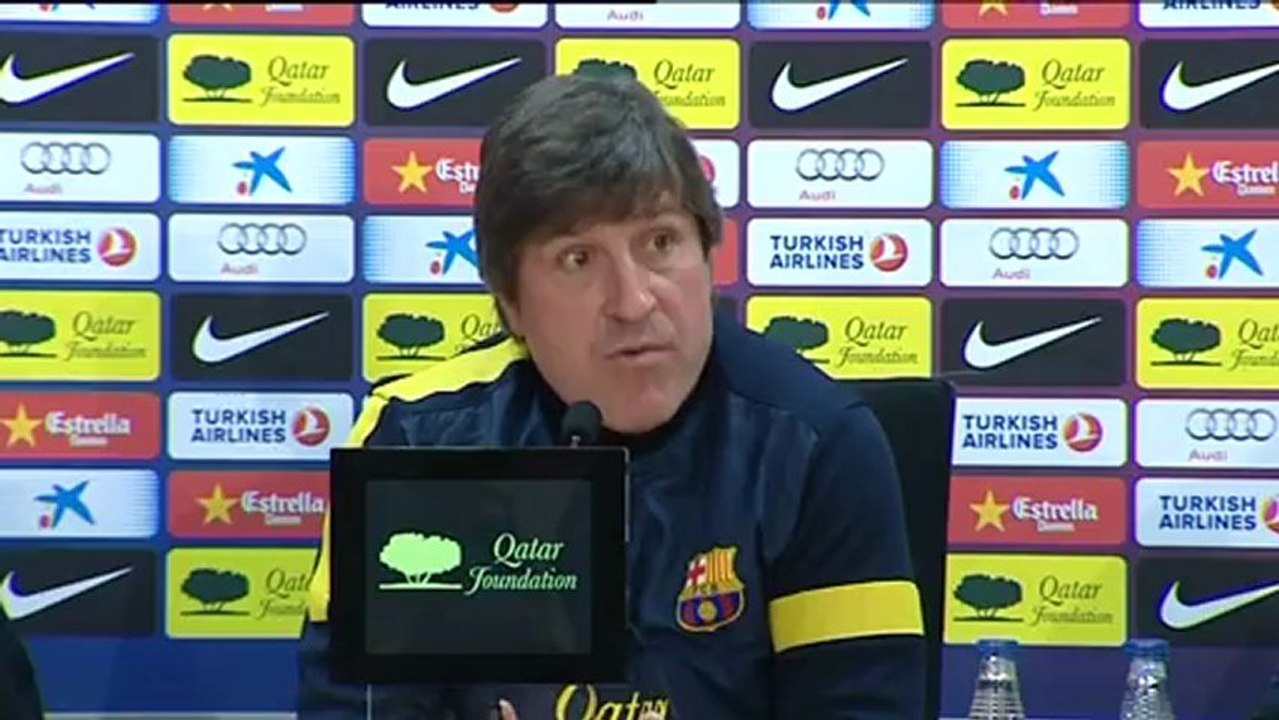 El Barcelona se ejercita antes del clásico