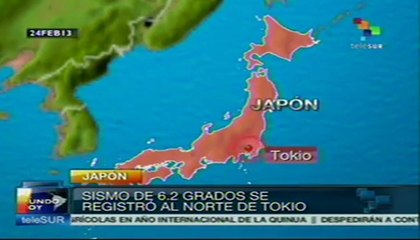 Sismo de 6.2 grados en Tokio, se descartó alerta de tsunami