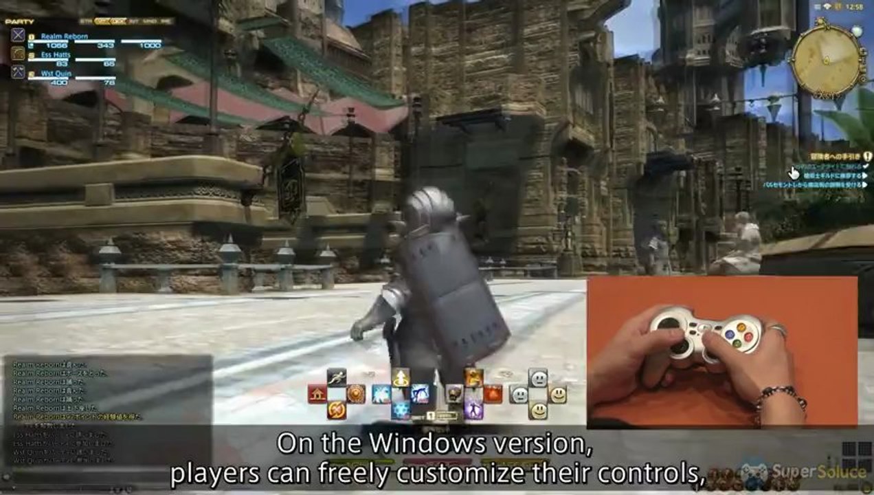 Final Fantasy XIV : A Realm Reborn - Commentaires des Développeurs : Gamepads