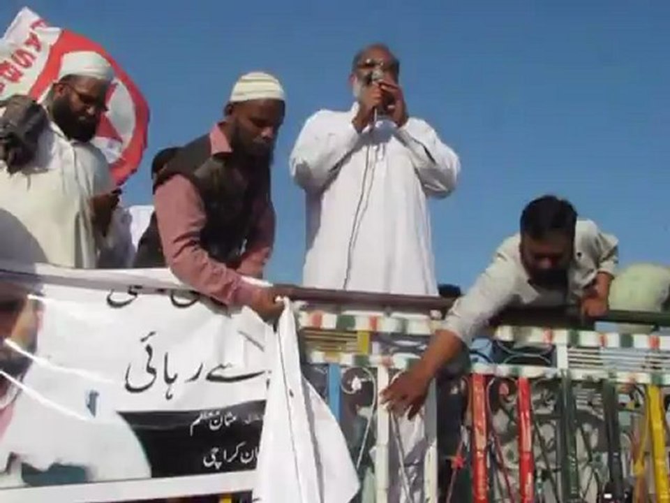 Pasban & businessmen Sohrab Goth Rally against gangsters