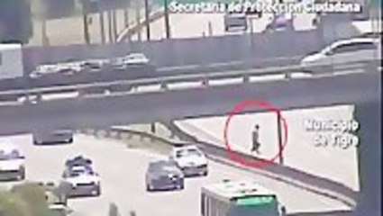 Granny Crosses Highway Causing Havoc