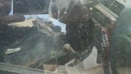 Τζιπ χτυπημένο από την πλημμύρα