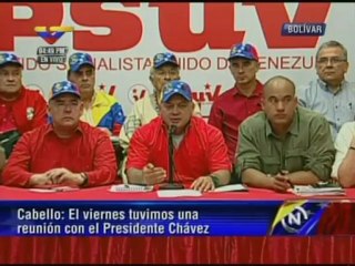 Cabello asegura que la oposición está "obsesionada" con una elección aunque "el Presidente está gobernando"