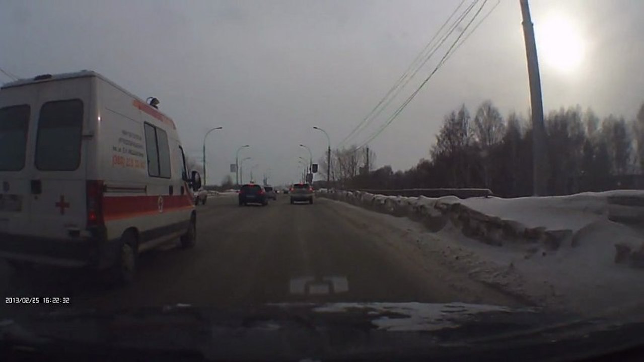 Accident d'une ambulance en Russie