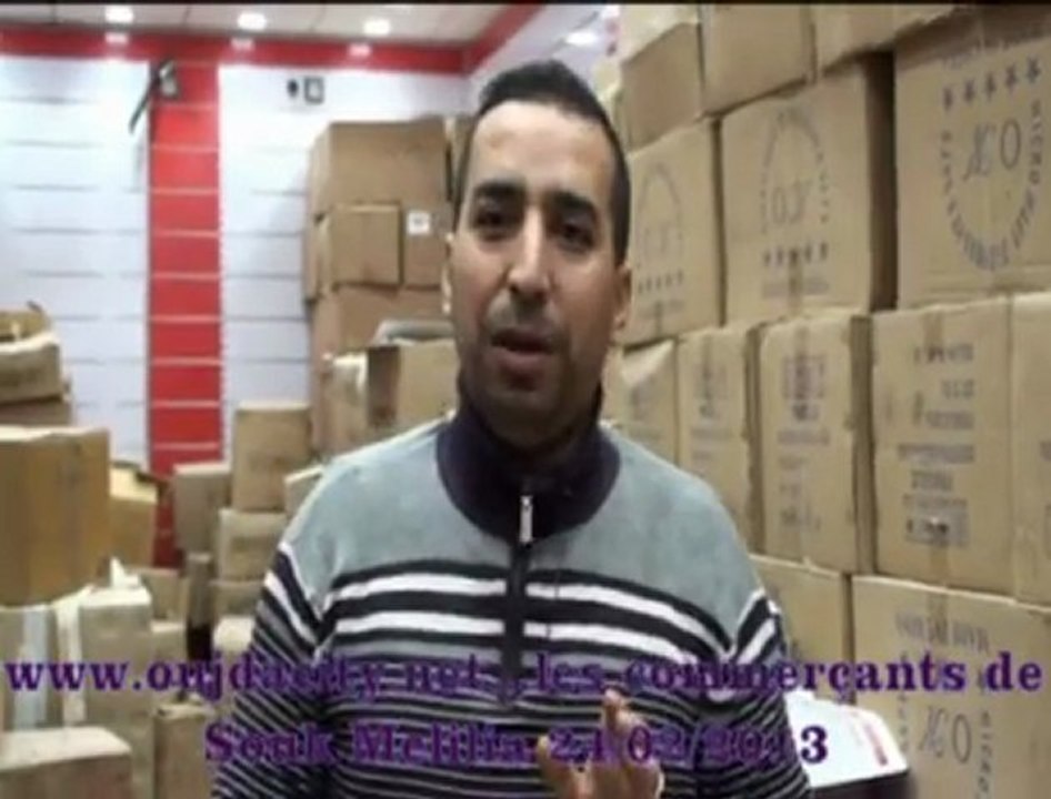 تجار سوق مليلية بوجدة يعبرون عن فرحتهم بعودتهم الى محلاتهم التجارية  بعد سنة ونصف من الحريق