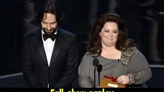 HD 720p Paul Rudd and actress Melissa McCarthy present onstage Oscars 2013