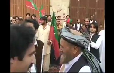 PTI Balochistan leadership Arrival at  Huramzai Jalsa