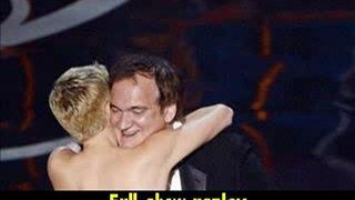 HD 720p Quentin Tarantino accepts the Best Writing from actress Charlize Theron and actor Dustin Hoffman Oscars 2013