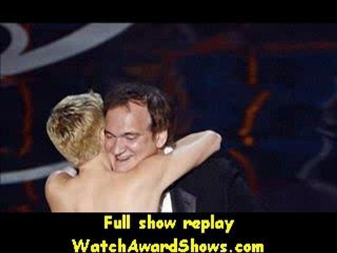 HD 720p Quentin Tarantino accepts the Best Writing from actress Charlize Theron and actor Dustin Hoffman Oscars 2013