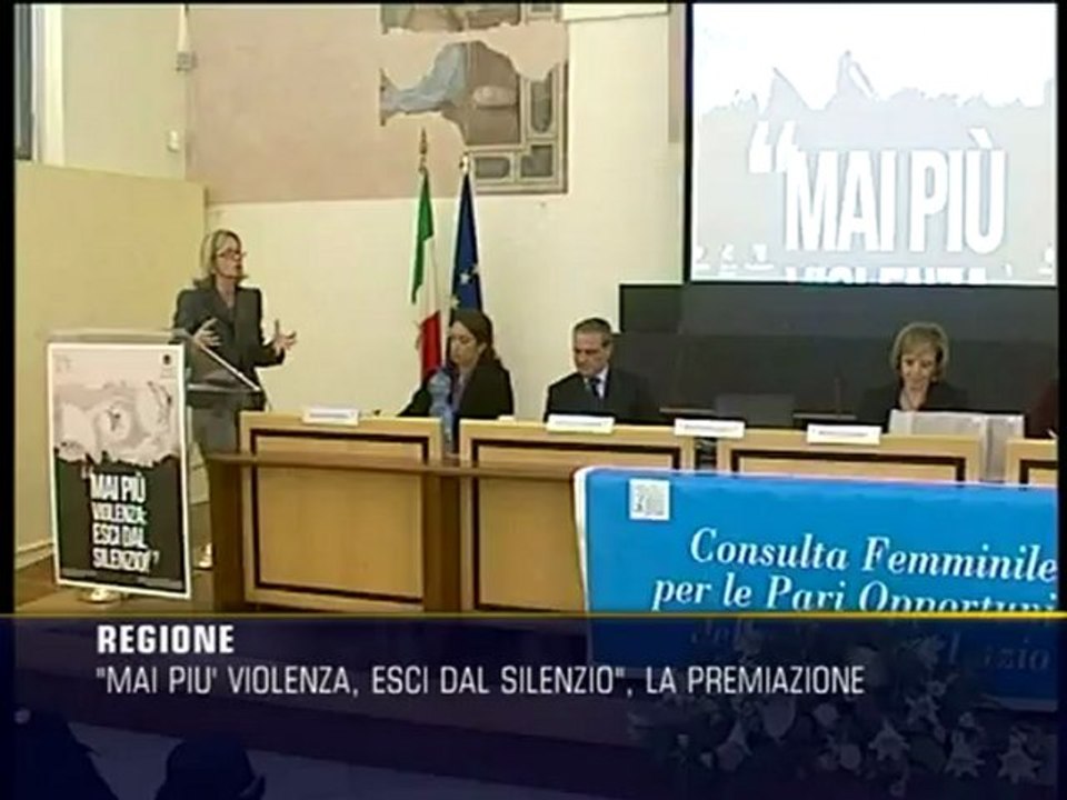 "Mai più violenza: esci dal silenzio", la premiazione
