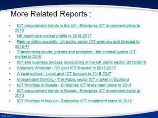 Aarkstore.com - ICT procurement trends in the UK - Enterprise ICT investment plans to 2013