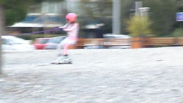 Du ski de....plage,sur les galets de St Laurent du Var !