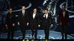 @Robert Downey Jr Chris Evans Mark Ruffalo Jeremy Renner and Samuel L. Jackson present onstage Oscars 2013