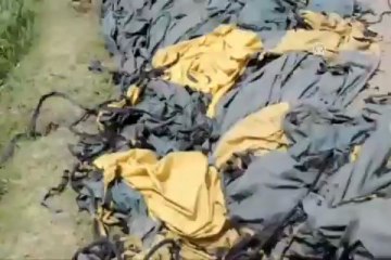 Balon havada yandı
