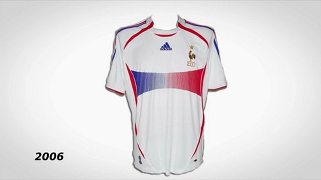 Les 5 derniers maillots extérieurs de l'Equipe de France !