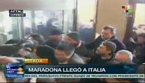 Maradona busca arraglar problemas con el fisco italiano