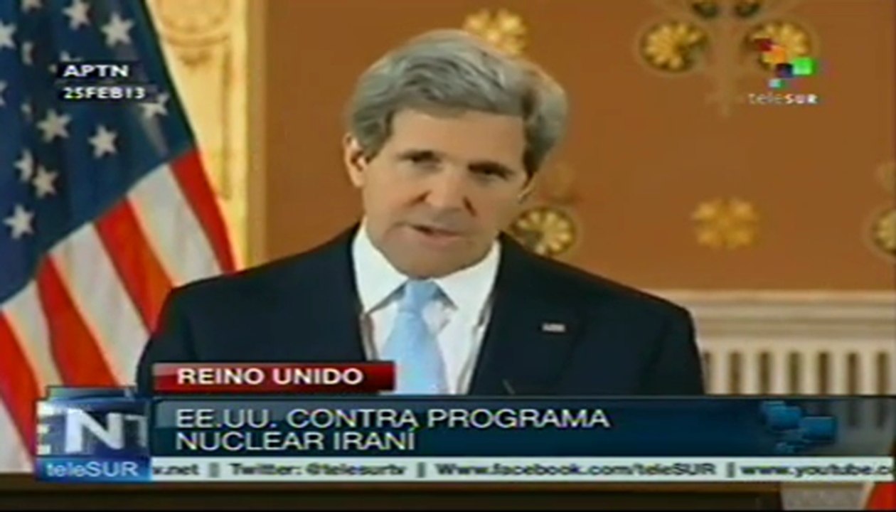Kerry va contra el programa nuclear de Irán