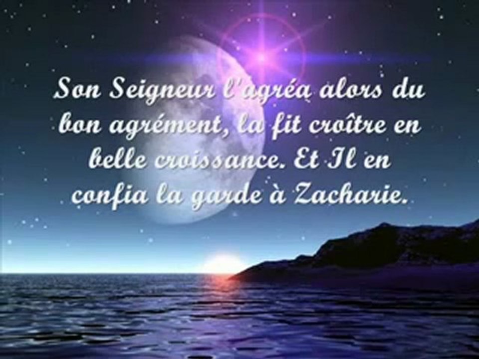 Sourate 3 Al `Imran (La Famille d'Imran) verset 31 à 41