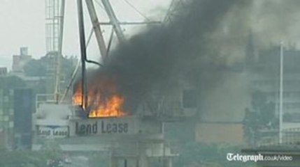 Crane collapse caught on camera