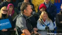Bruce Springsteen campaigns for Obama