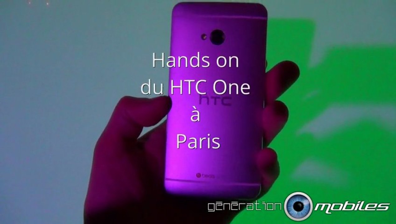 HTC ONE hands on Paris SENSE 5.0 avec HTC BlinkFeed, HTC BoomSound, HTC Zoe