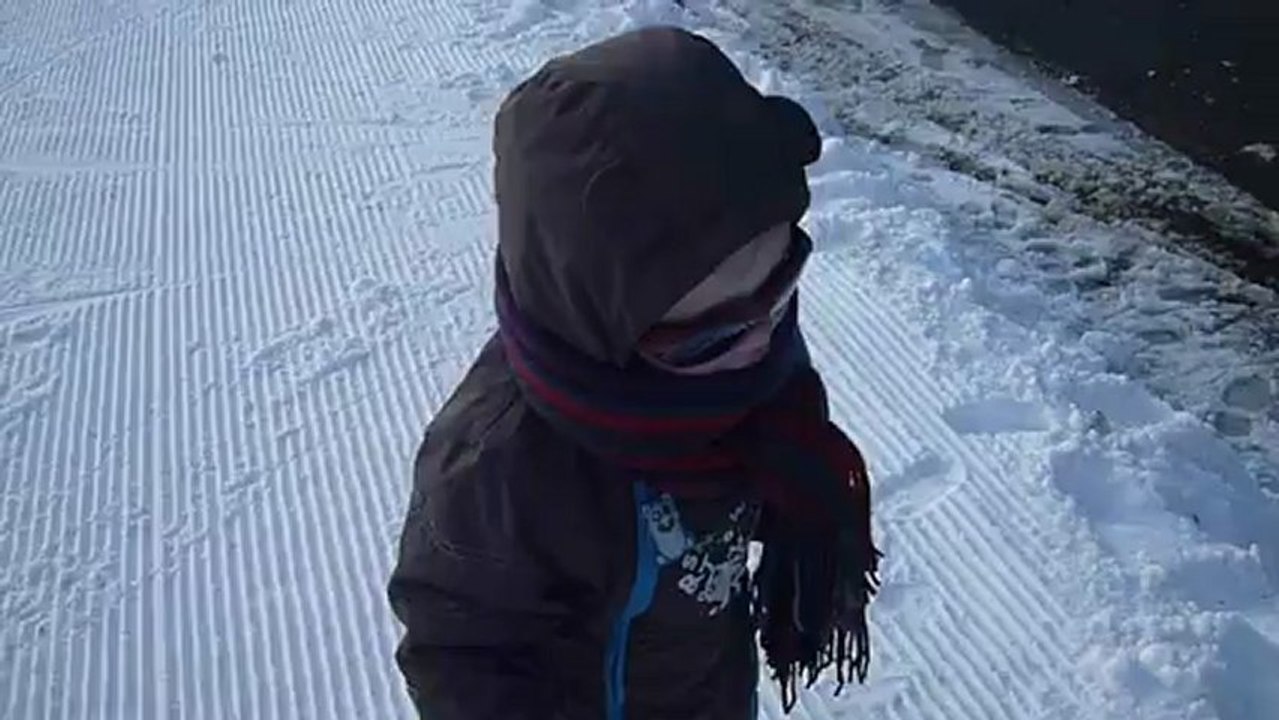 1ère descente de ski 24/02/2013