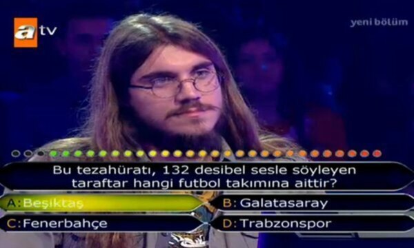 Kim Milyoner Olmak İster'de Beşiktaş Sorusu