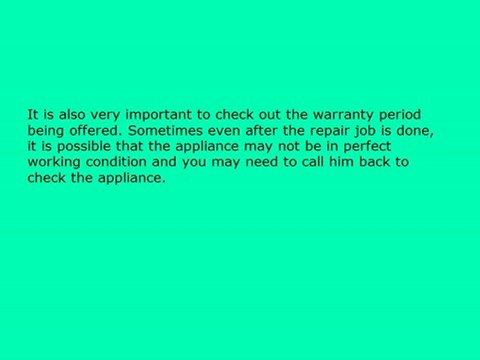 Tips for Hiring an Appliance Repair Guy