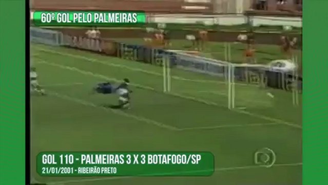 Alex de Souza - 110º golü - Palmeiras 3 x 3 Botafogo-SP
