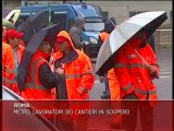 Metro, lavoratori dei cantieri in sciopero