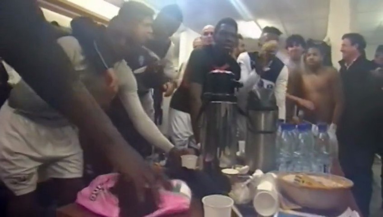 Coupe - L'après match dans le vestiaire Troyen