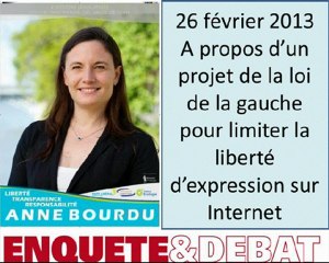 Anne Bourdu : "Ce projet de la gauche contre la liberté d'expression est extrêmement grave"