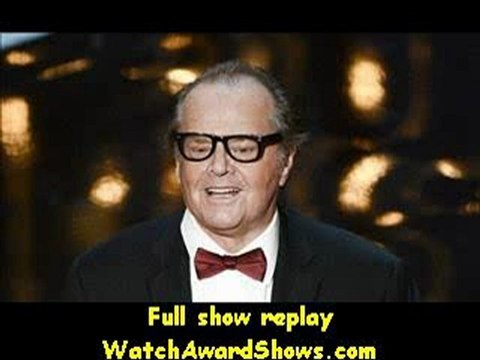 Jack Nicholson presents the Best Picture award onstage Oscars 2013