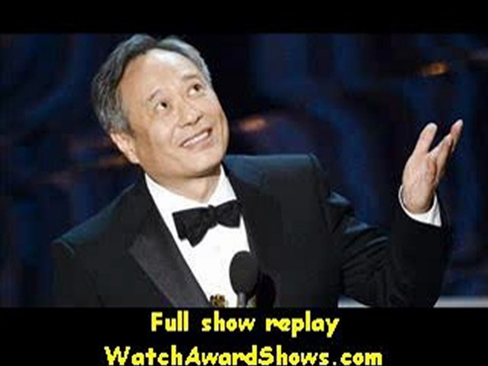 Director Ang Lee accepts the Best Director award for Life of Pi onstage Oscars 2013