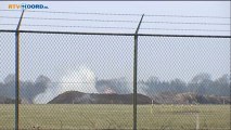 Bom Groningen Airport Eelde tot ontploffing gebracht - RTV Noord