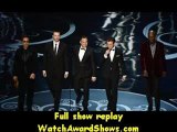 #Robert Downey Jr Chris Evans Mark Ruffalo Jeremy Renner and Samuel L. Jackson present onstage Oscars 2013