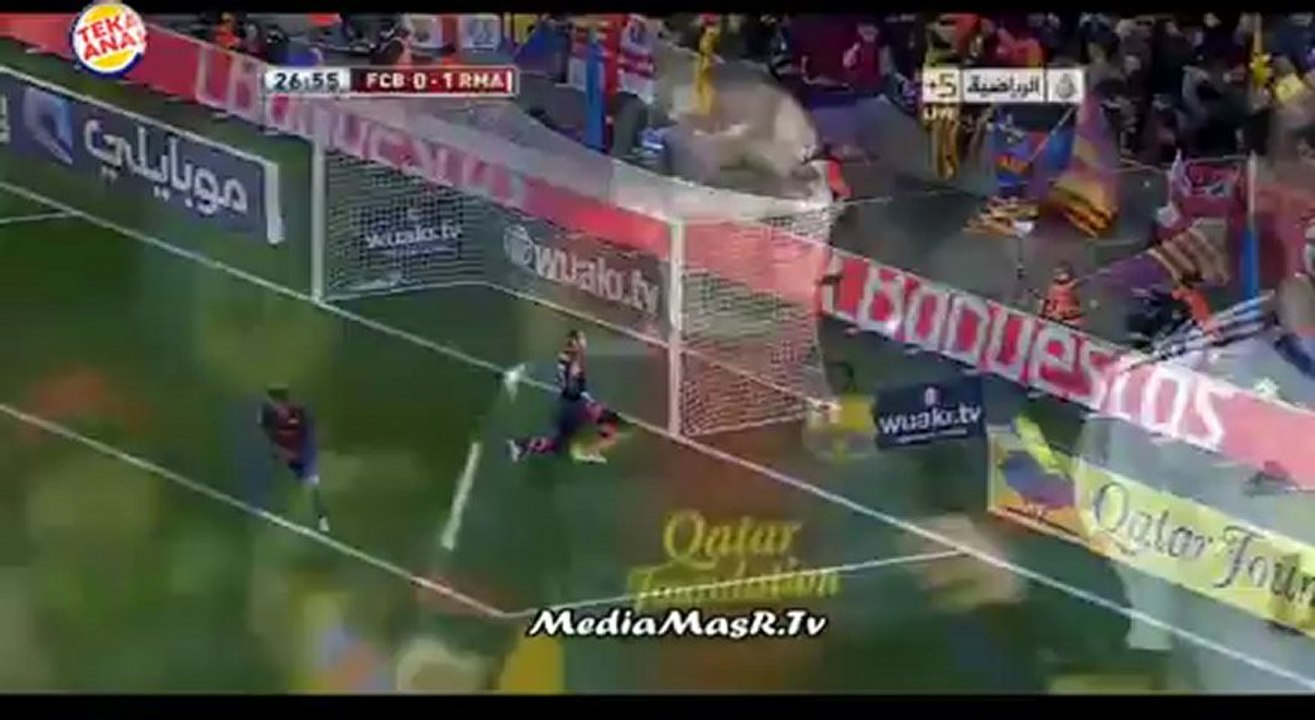 ملخص الشوط الاول من مباراة برشلونة 1-3 ريال مدريد - تعليق رؤوف خليف