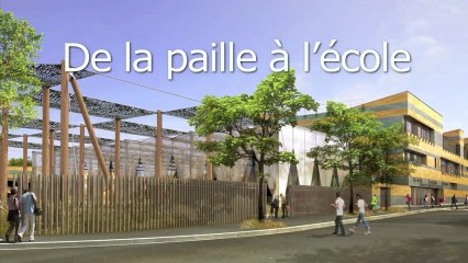 Une école en paille à Issy : l'école Louise Michel