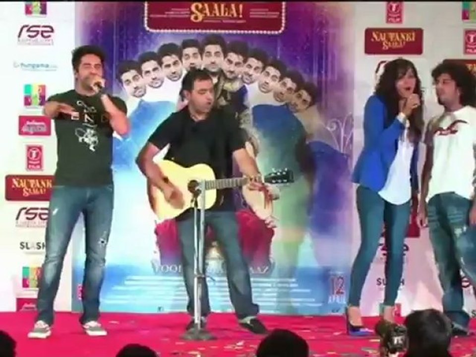 Ayushmann sings at music launch