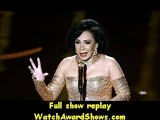 Academy Awards Singer Shirley Bassey performs onstage Oscars 2013