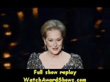 Academy Awards Actress Meryl Streep presents the Best Actor award onstage Oscars 2013